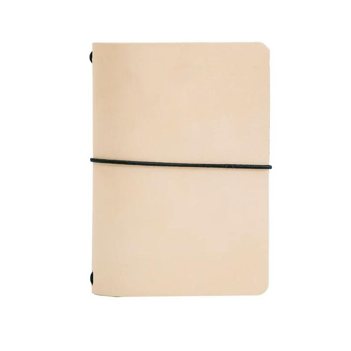 Sổ da chép, sổ tay handmade passport khắc tên, sổ bullet size passport, da sáp a6