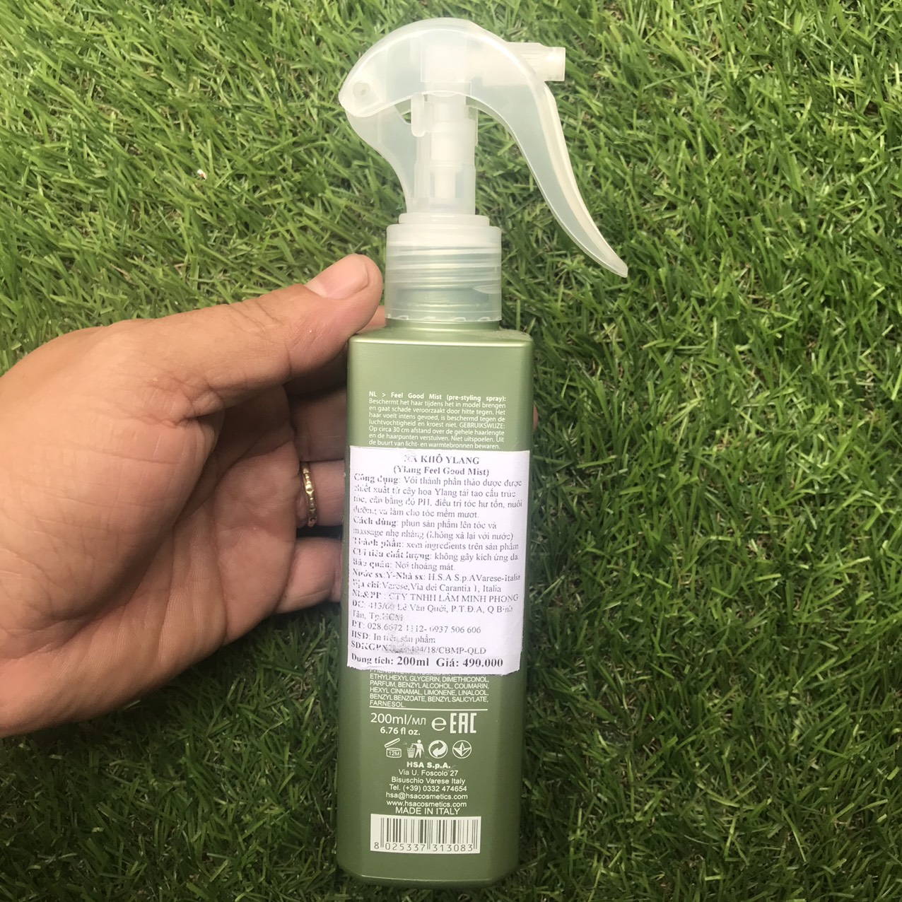 [HCM]Xả khô thảo dược Ylang Silky Feel Good Mist 200ml