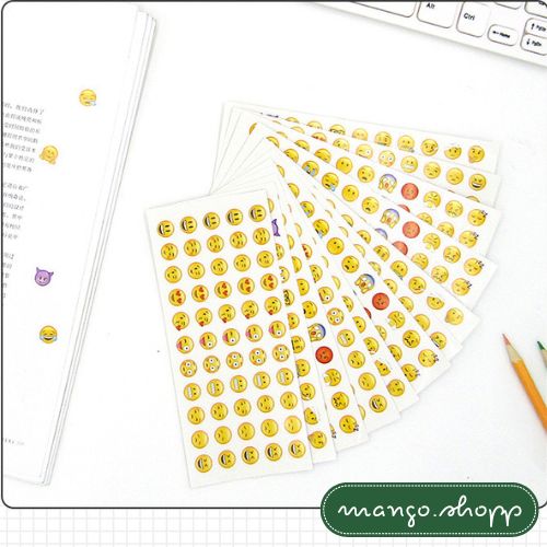 SET 12 MIẾNG sticker dán icon biểu cảm, emoji biểu cảm
