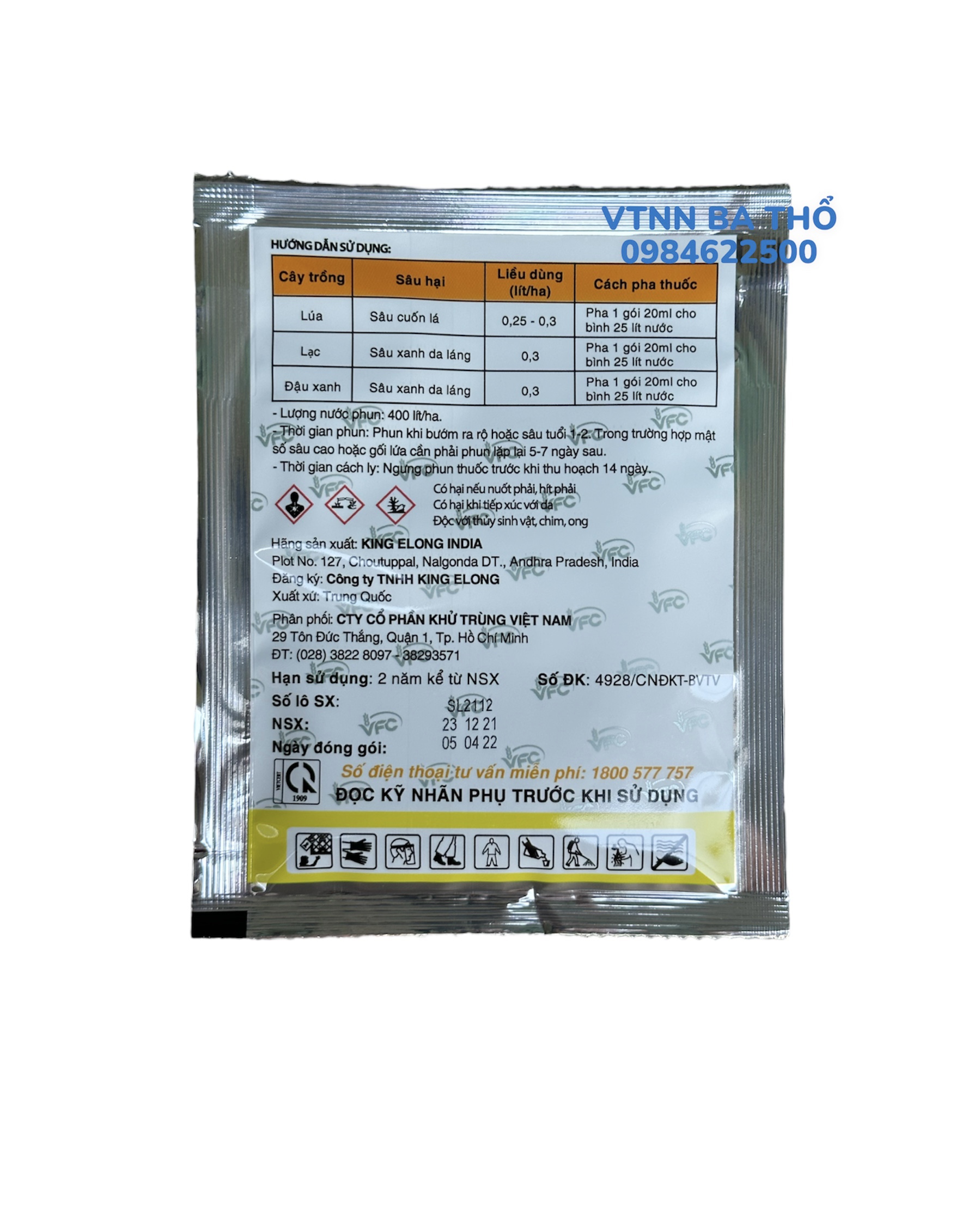 Thuốc Trừ Sâu SOLO 350SC 20ml (gói)