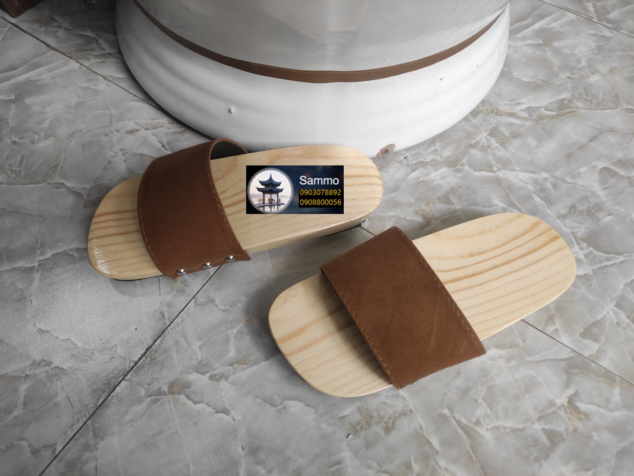 Guốc Gỗ Guốc Mộc Mẹ Và Bé ( Có đóng thêm đế cao su )