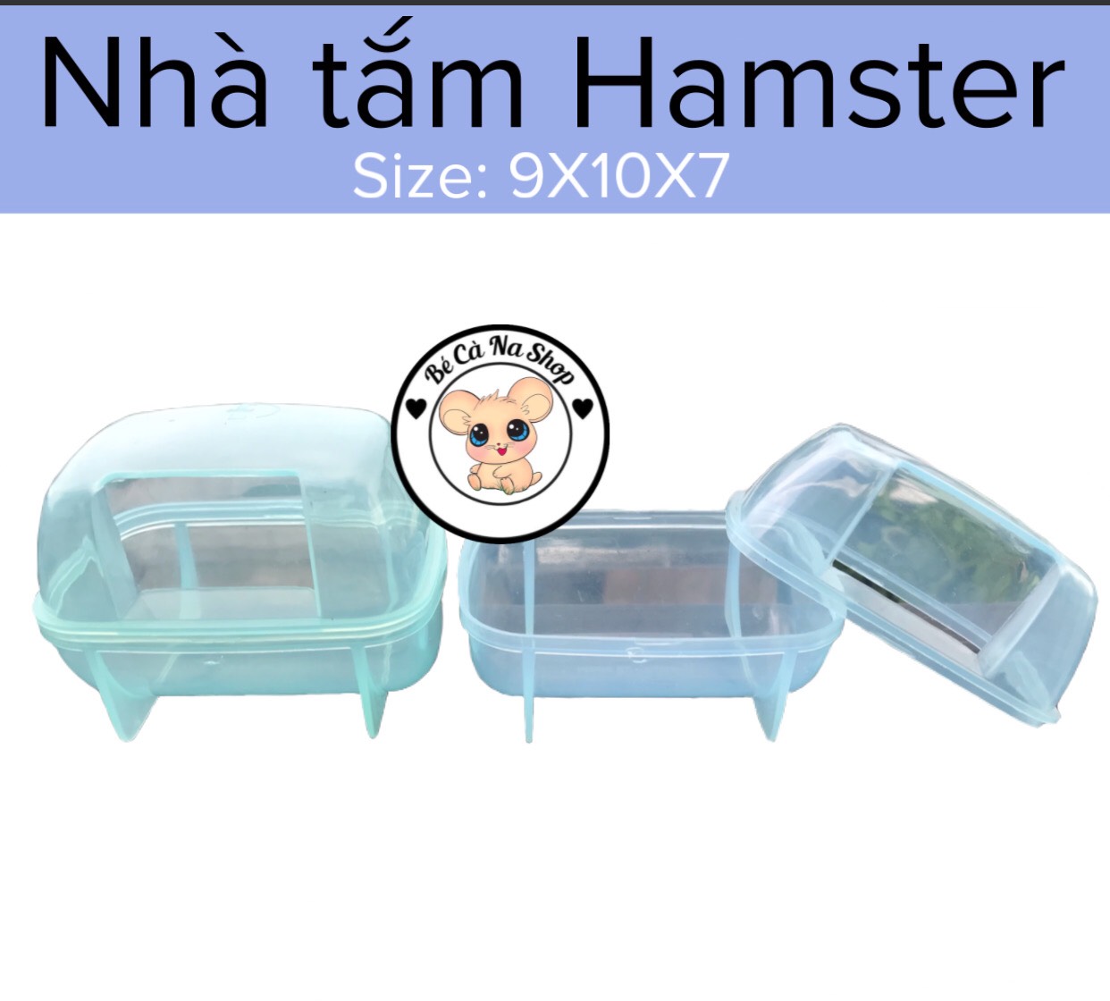 Nhà tắm size nhỏ cho hamster ( bé cà na)