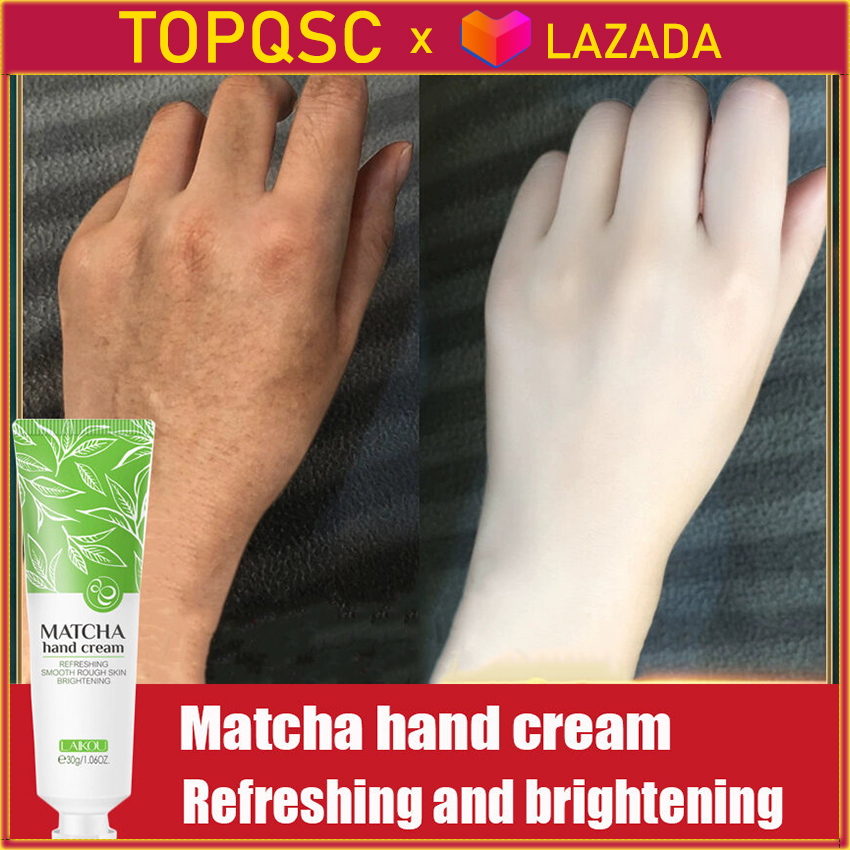 LAIKOU Matcha Hand Cream Refreshing Smooth Rough Skin Brightening Moisturizing Repairing Hand Care 30g