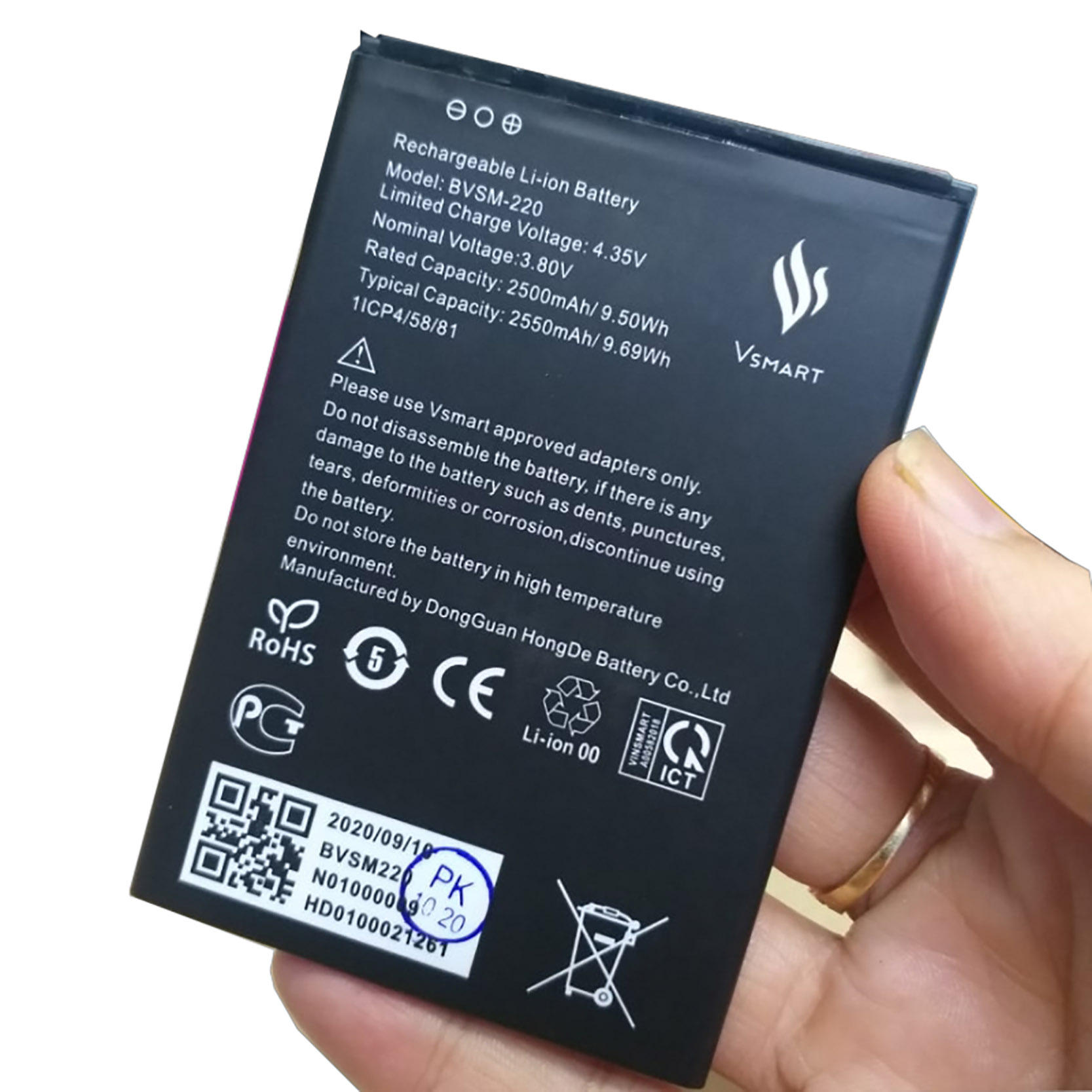 Battery for vsmart bee bvsm-220