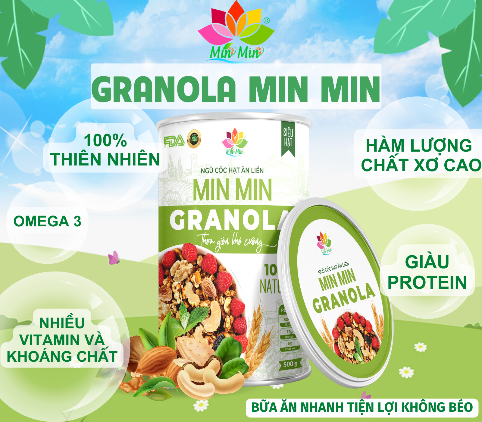 Ngũ cốc ăn liền Granola ăn kiêng