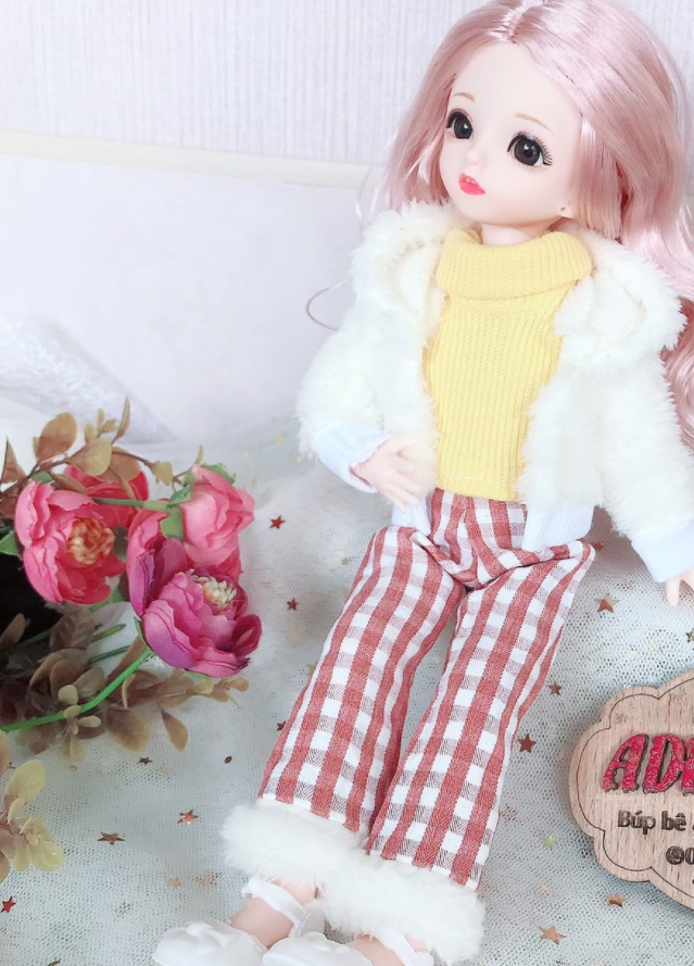 Búp bê baboliy cao 30cm mặc đồ thu đông 2024