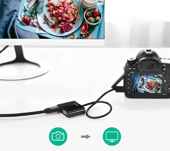 Cáp Micro HDMI to VGA, HDMI Ugreen 30355