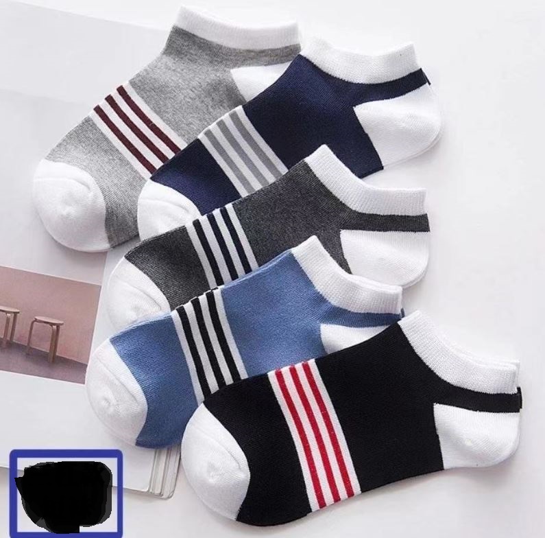 Set 10 đôi tất nam ngắn cổ kẻ hàn n2