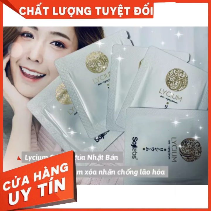[HCM]Combo 5 tuýp mẫu thử Lycium Serum giúp da căng mịn - Huyết thanh trẻ hóa da của Nhật Bản