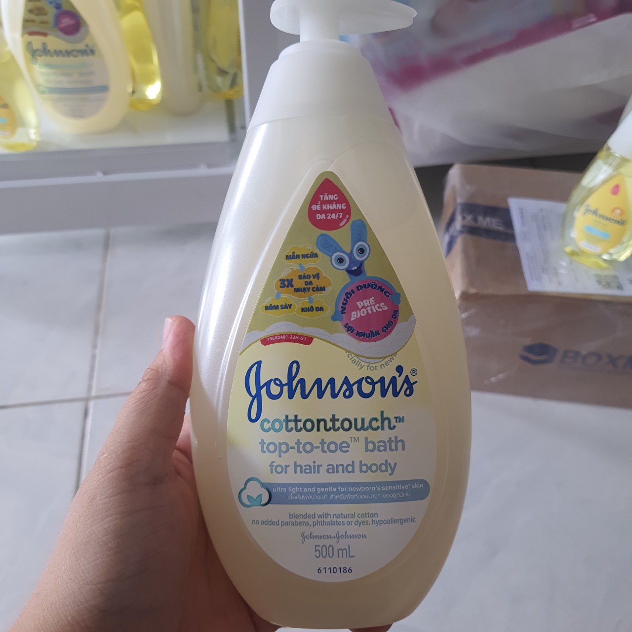 Dầu gội/sữa tắm/tắm gội Johnson's