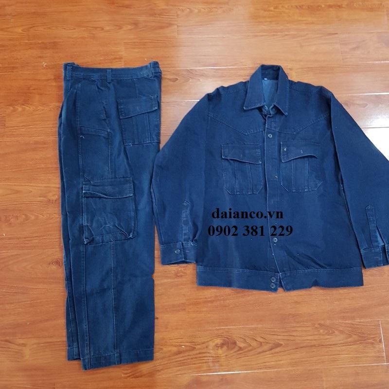 KHUYẾN MÃI -  Quần, Áo jeans Điện Lực xanh đen - Đủ Size - Chất dày dặn - có bán lẻ áo, quần