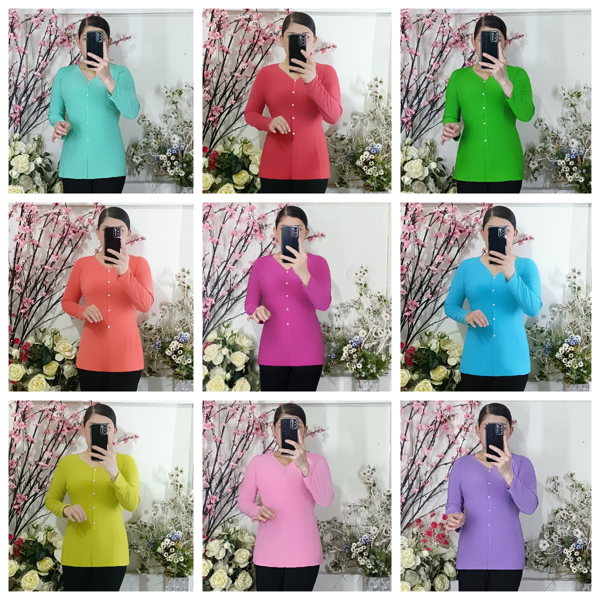 Áo Bà Ba Màu_Áo Lẻ (Không Quần)