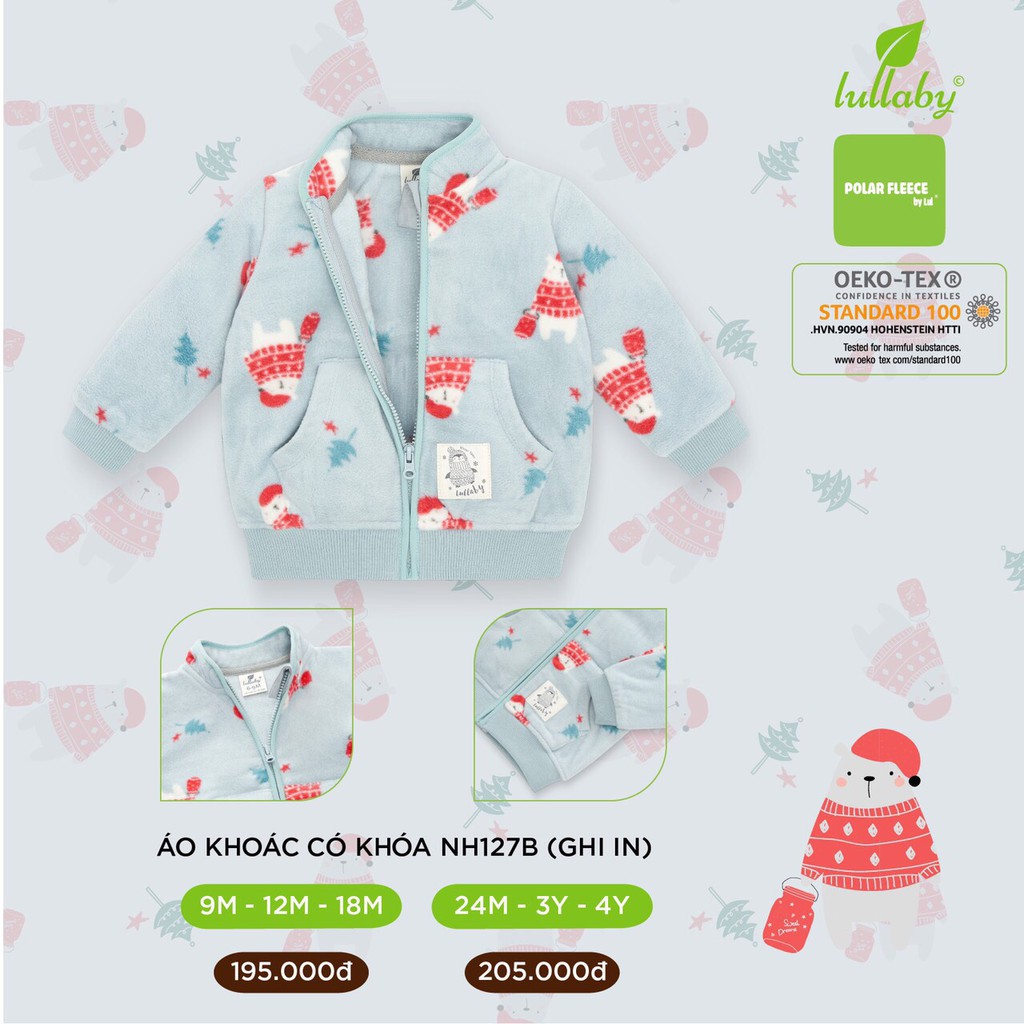 Áo khoác có khóa họa tiết Lullaby