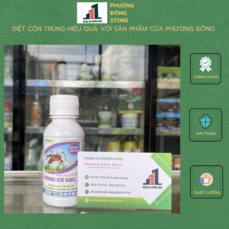 Thuốc diệt muỗi hiệu quả cao Permecide 50EC - Chai 100ml