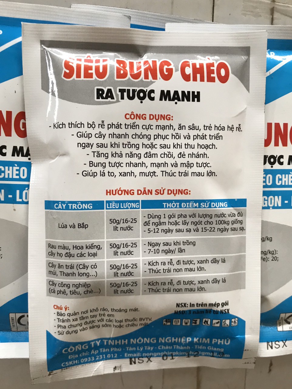 Phân bón lá cao cấp SIÊU BUNG CHÈO - Gói 50g
