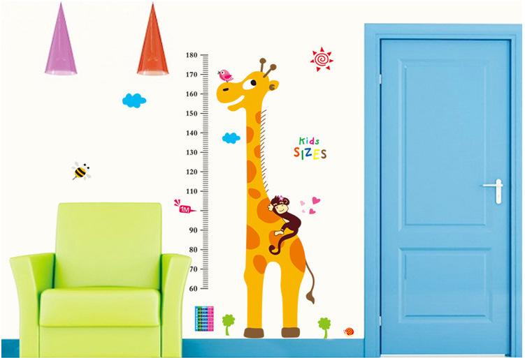 Decal dán tường đo chiều cao cho bé Kids sizes