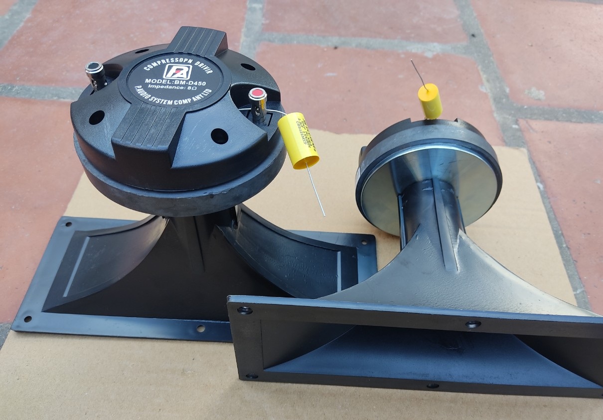 LOA TREBLE 450 PAUDIO - GIÁ HAI LOA - KÈM HỌNG 11X28 TẶNG TỤ