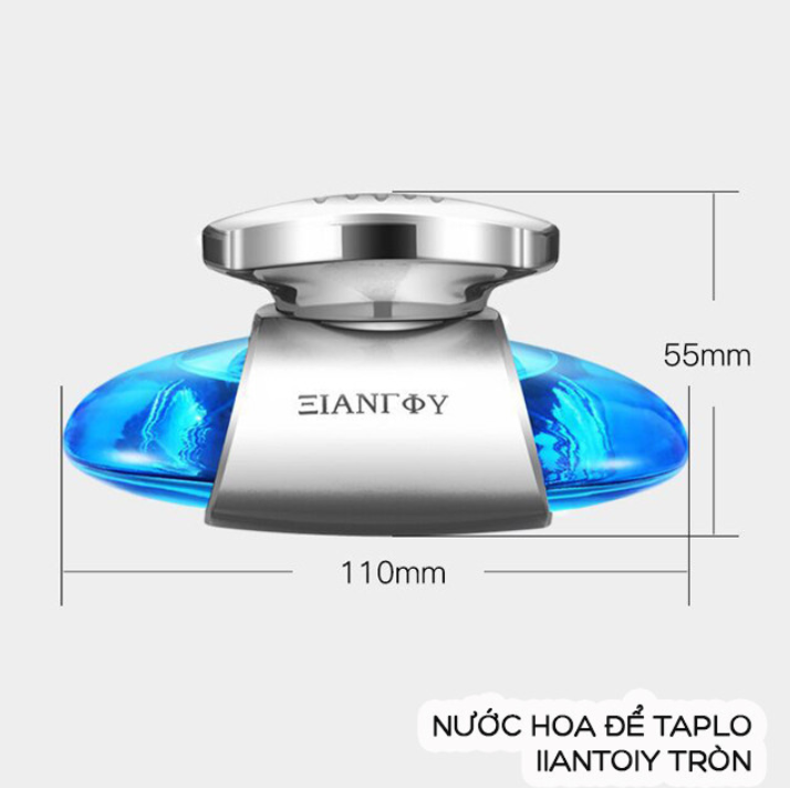 [HCM]Nước hoa xe hơi - Nước hoa để taplo IIANTOIY hình oval tròn