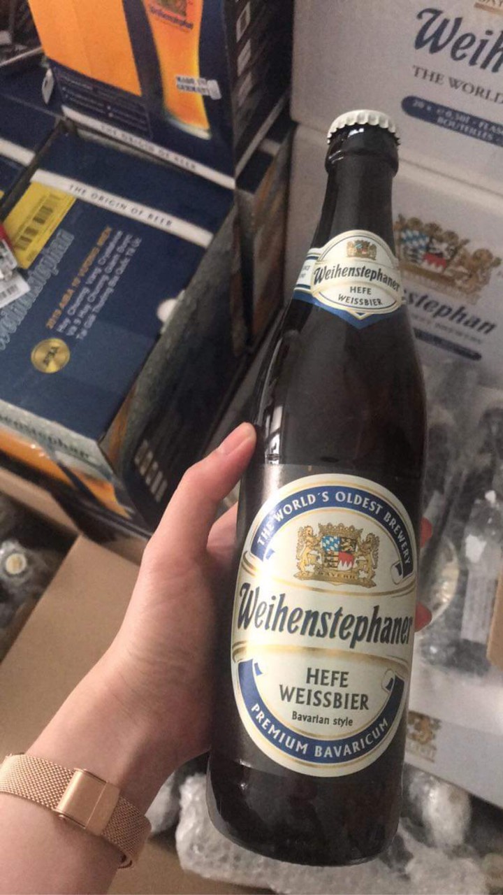 Combo 4 Chai Bia Đức Weihenstephan Hefe Weissbier 500 ml