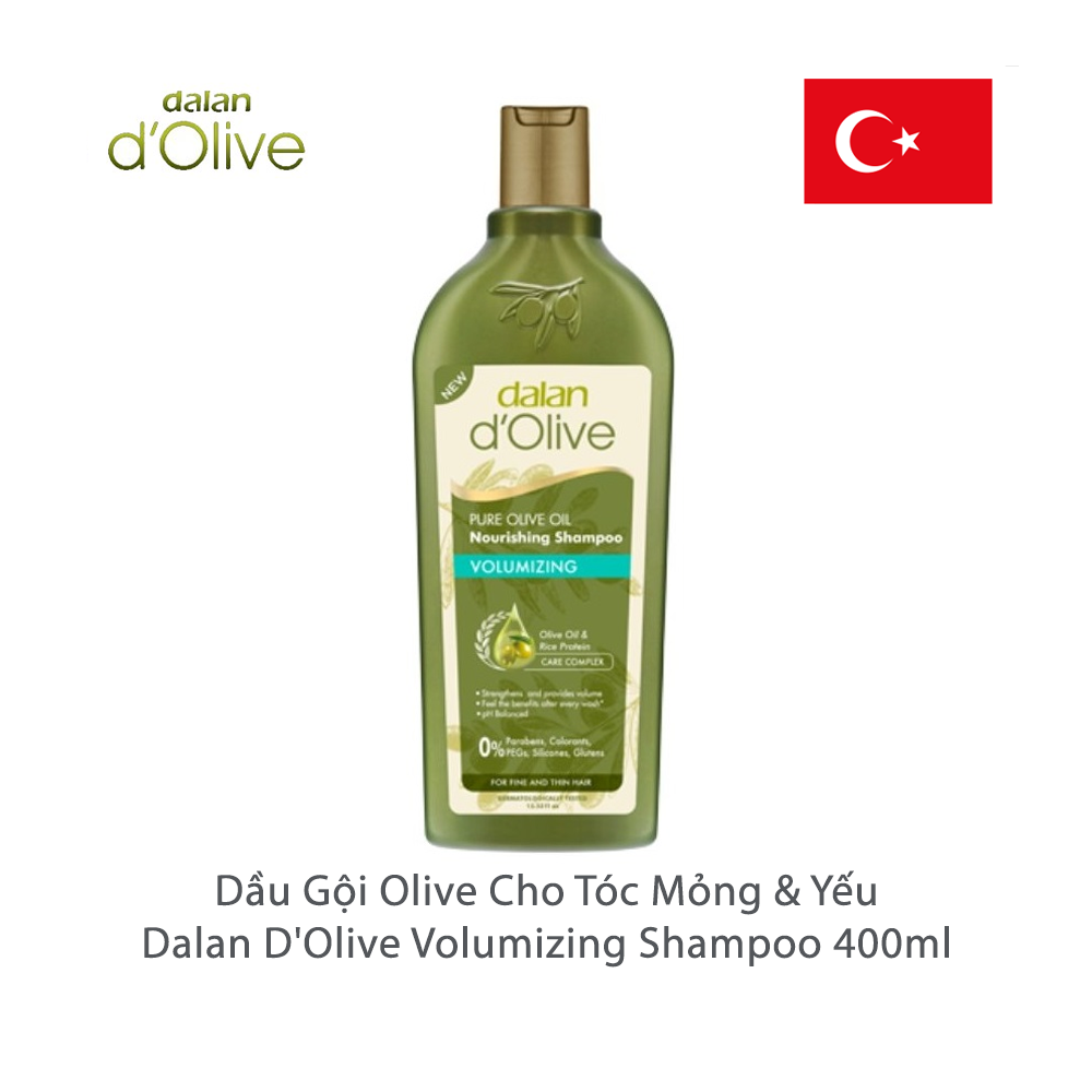 Dầu Gội Olive Cho Tóc Mỏng Và Yếu Dalan D'Olive Volumizing Shampoo 400ml