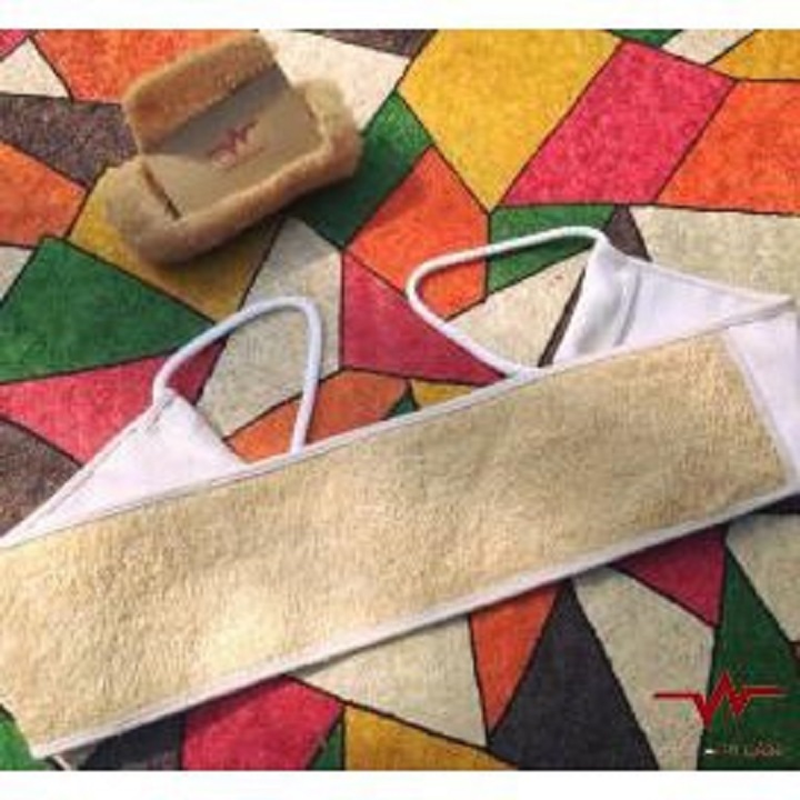 (Vi Lam) Loofah Back Scrub Belt (Back Scrub Belt, Bath Sponge) 80cm Long with String Helps Exfoliate Skin Safe for Skin Koshka Home