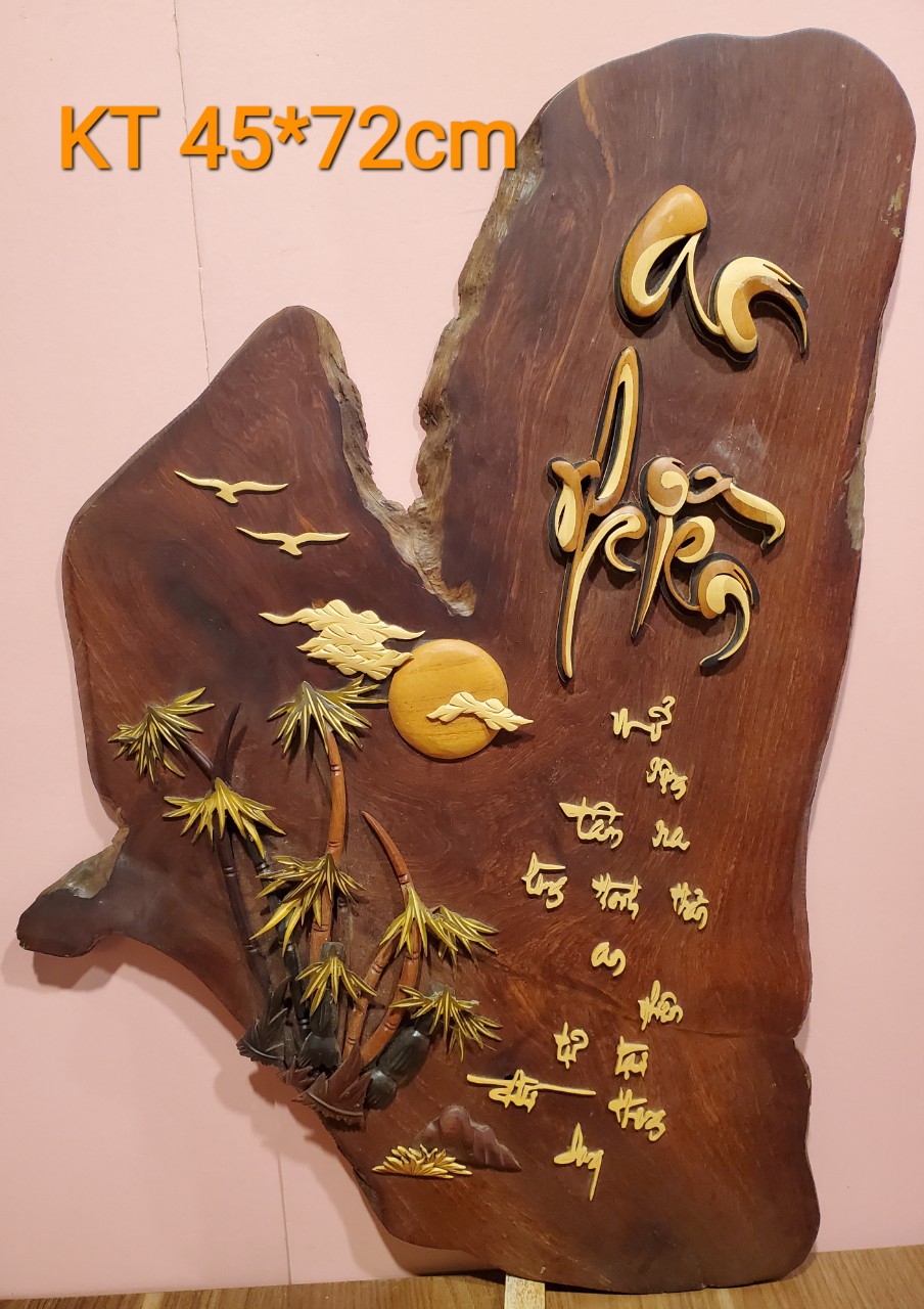 Tranh gỗ nghệ thuật thư pháp chữ AN NHIÊN