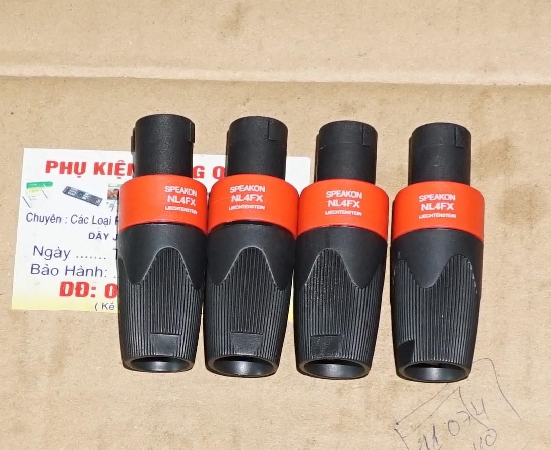 Combo 4  jack speakon ( cắm loa ) tốt (4 cái )