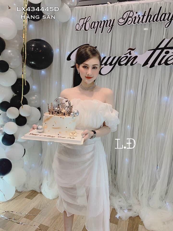 Đầm Ôm Voan Tơ Y Hình