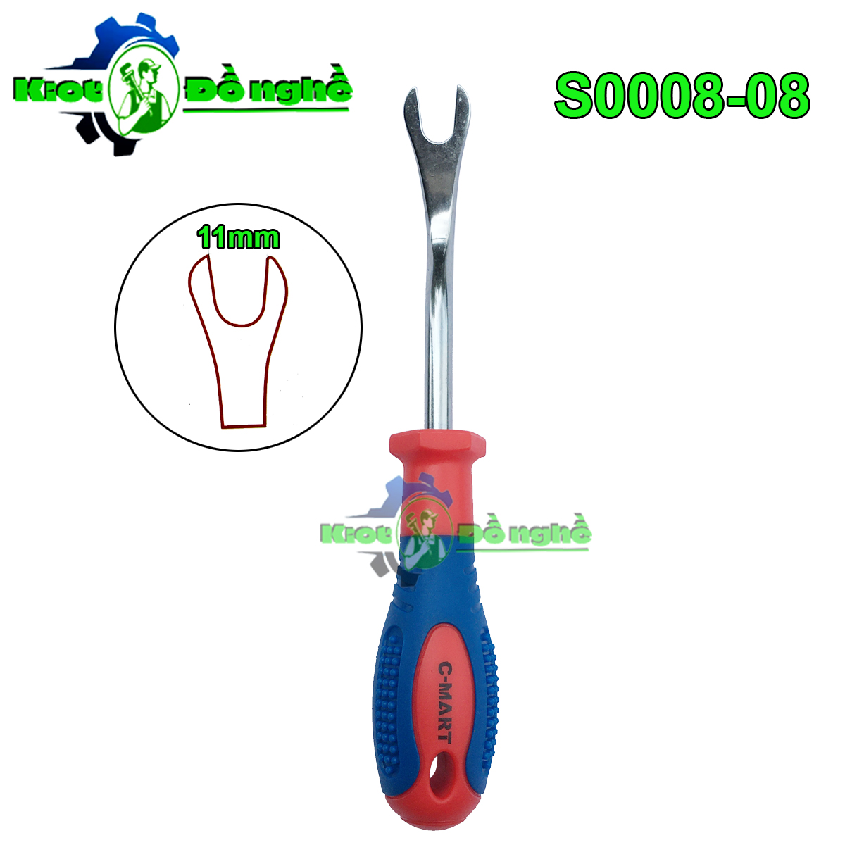 Tua vít đầu chẻ nạy ốc - dụng cụ nạy vít nhựa c-mart s0008 - kiot đồ nghề