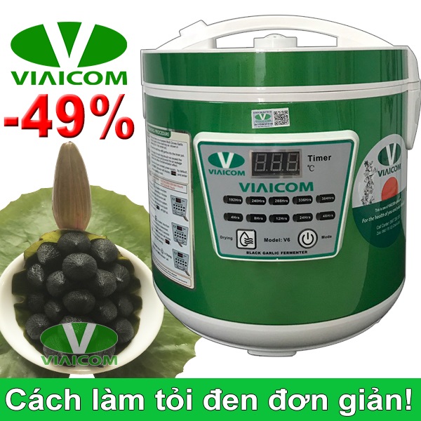 [ FREESHIP Toàn Quốc ] MÁY LÀM TỎI ĐEN VIAICOM V6