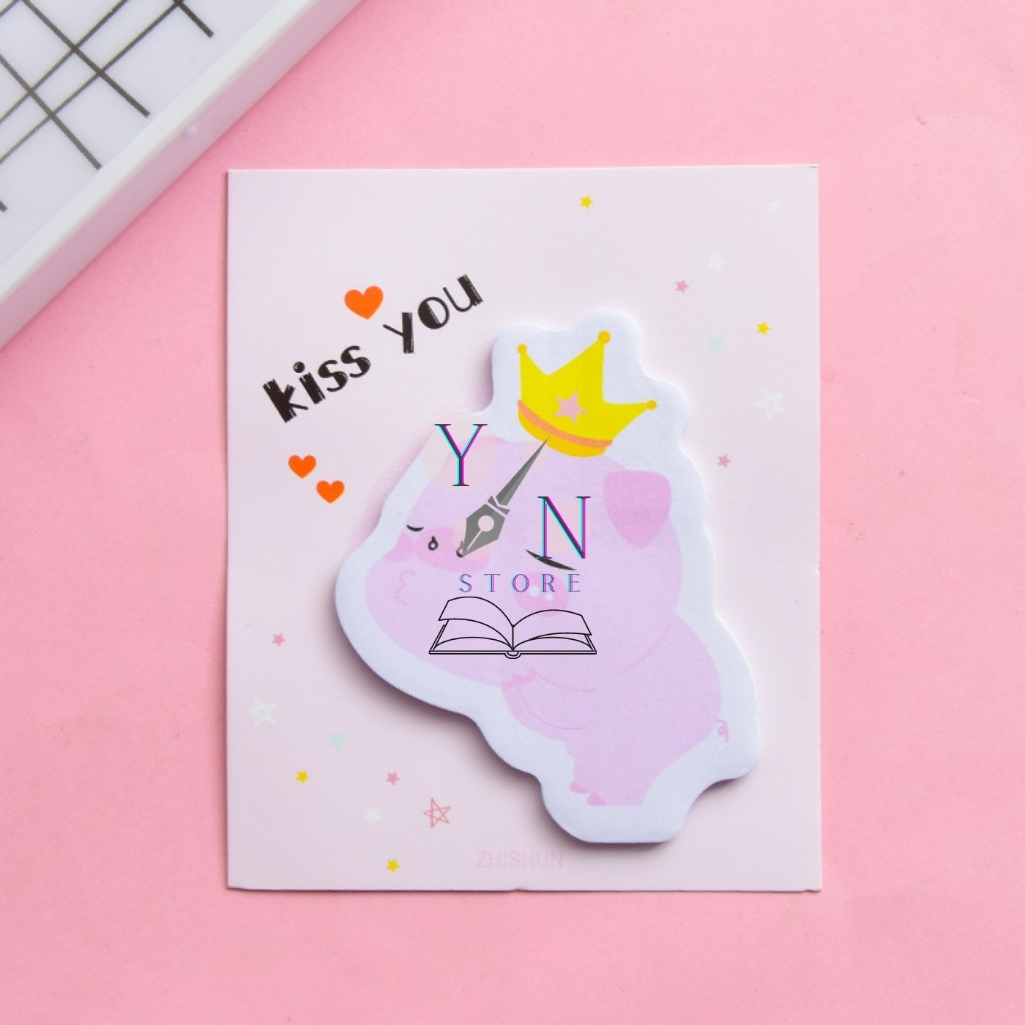 Giấy Note, giấy ghi chú Hình Thú Siêu Cute 30 Tờ