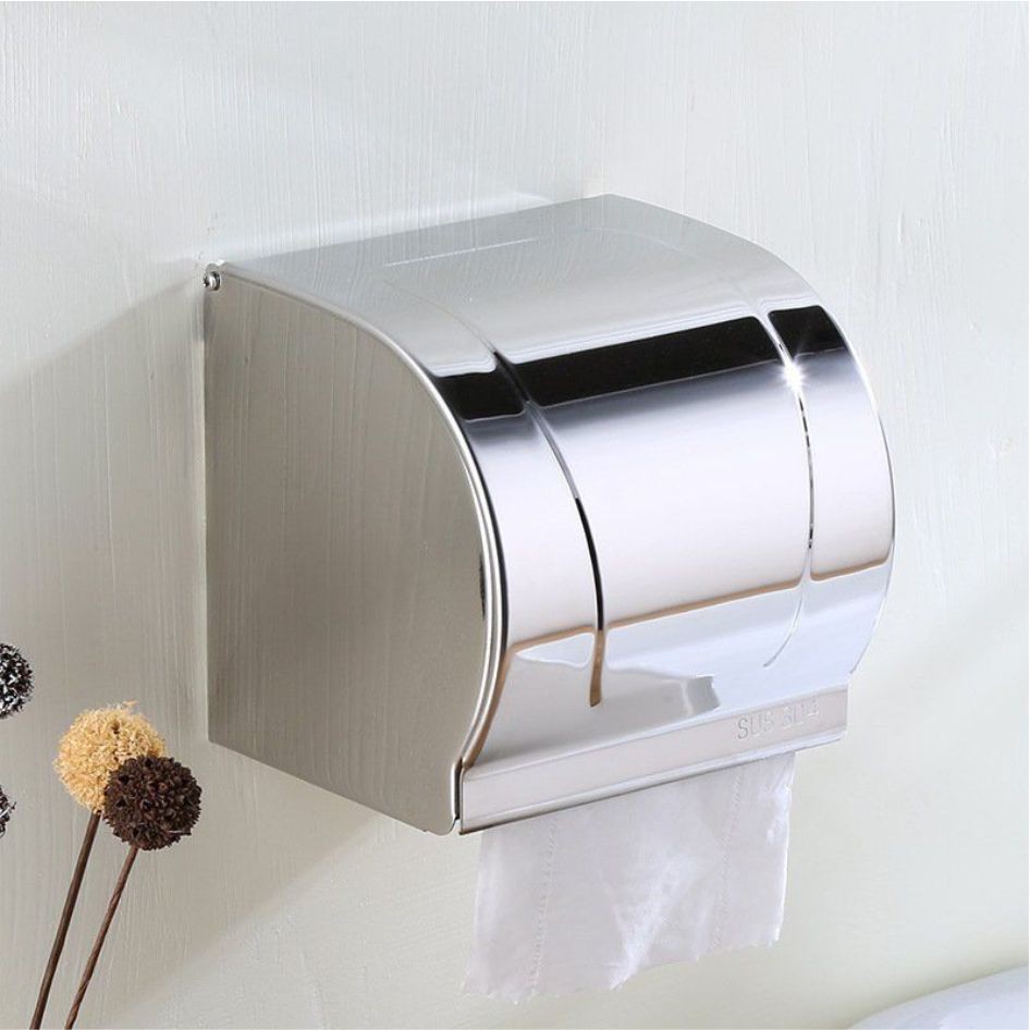 Hộp đựng giấy vệ sinh inox 304