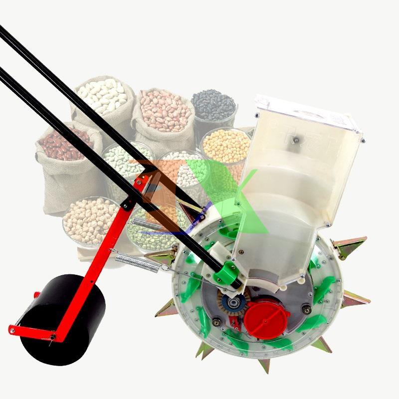 Drills automatic 8 teeth 20 cm, drills 1 row roller, machine sowing corn, peanuts, peanut, pumpkin, parking, parking