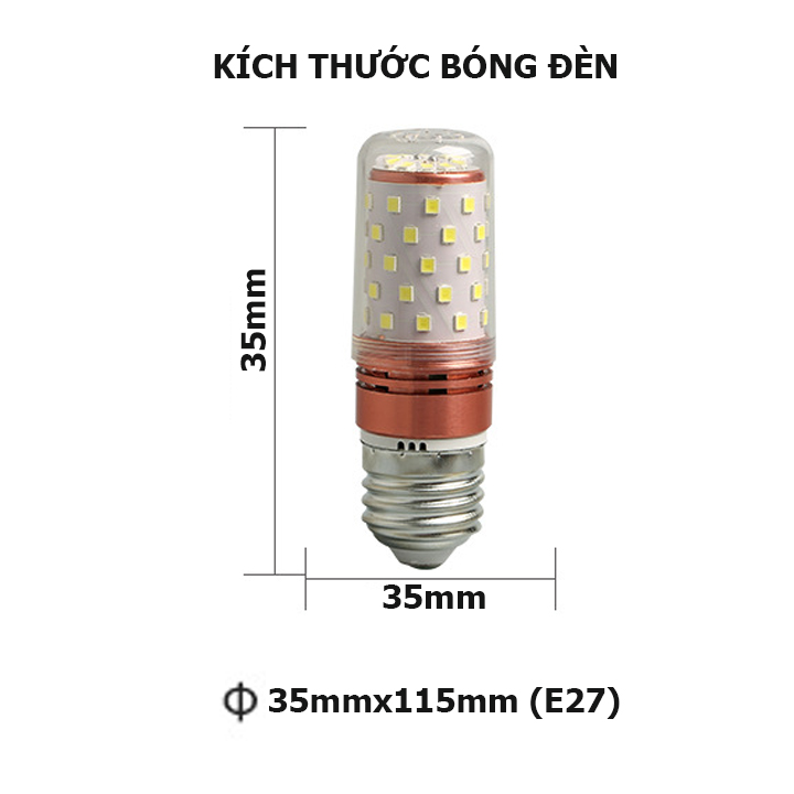 Bóng đèn Led E27 đuôi xoáy E27 công suất 16W