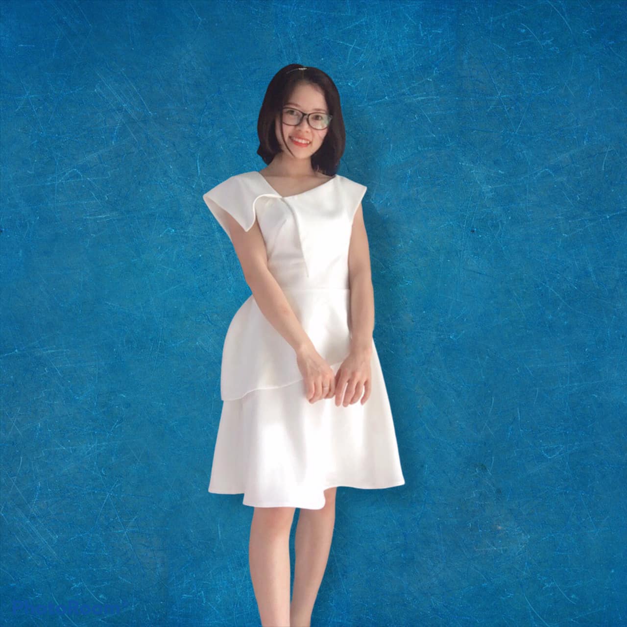 Rập Giấy 30053 - Đầm cổ lệch Megan by SHE