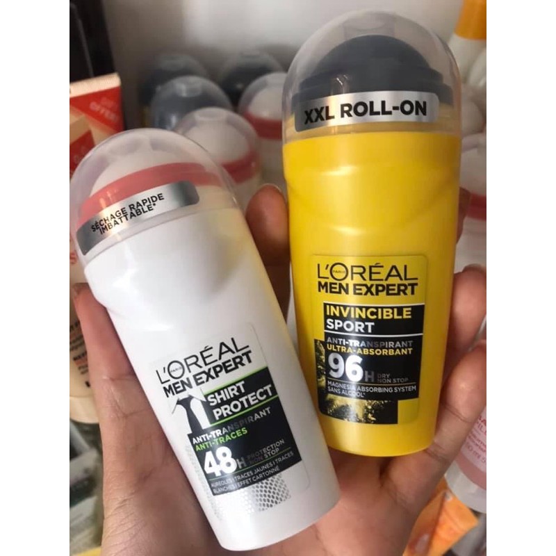 Lăn khử mùi Loreal Paris Men Expert 96h 50ml - Pháp