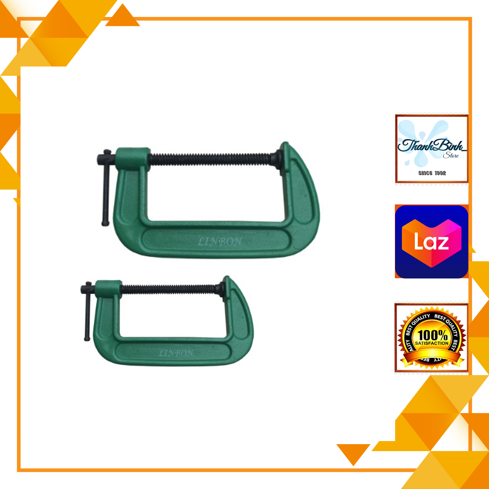 Vam gỗ chứ c/ cảo gang chữ c/ vam kẹp