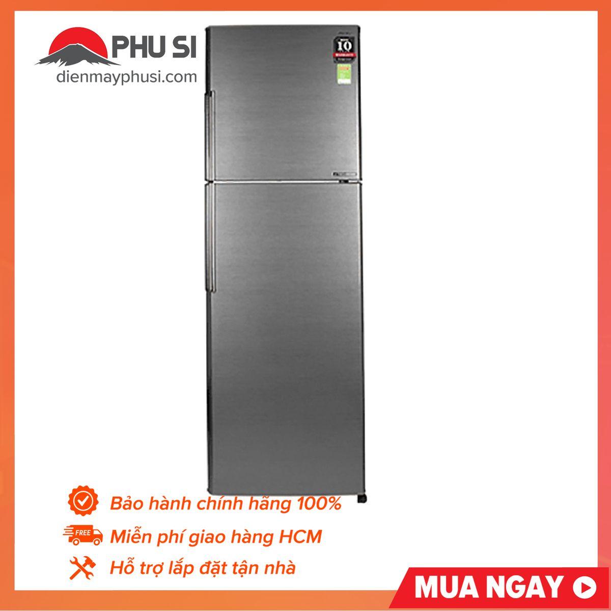 [Trả góp 0%]Tủ lạnh Sharp Inverter 342 lít SJ-X346E-DS