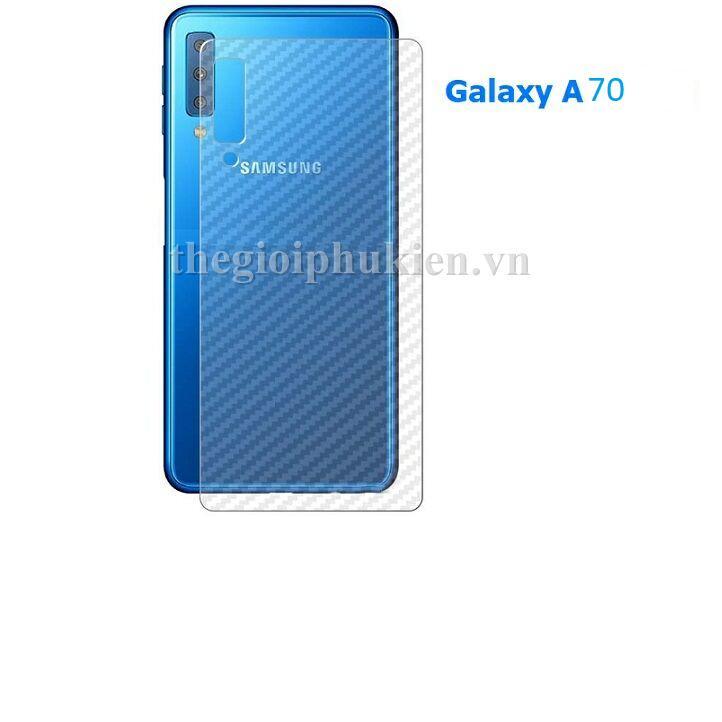 Combo 3 tấm dán lưng mặt sau vân Carbon 3D Samsung Galaxy A70