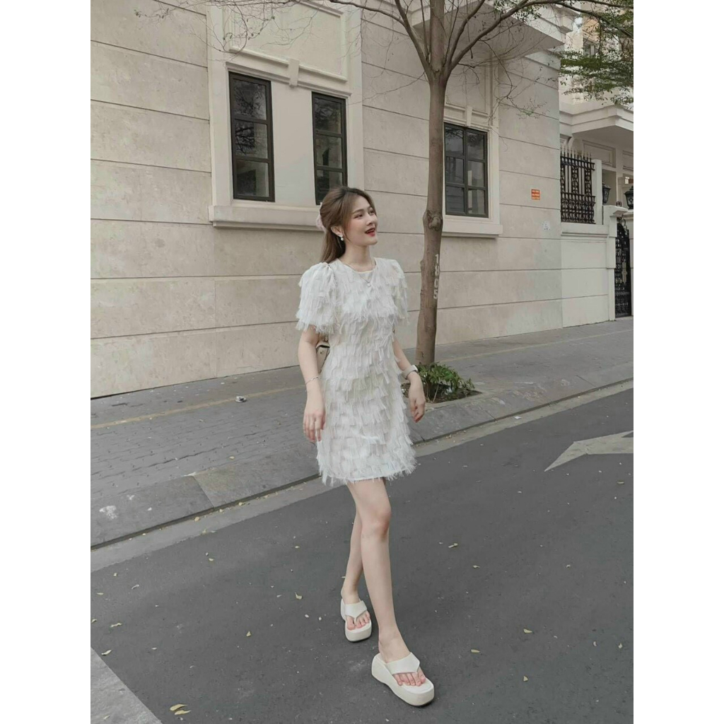 [Nala Dress] Đầm WAYO lông vũ dạ tiệc sang trọng