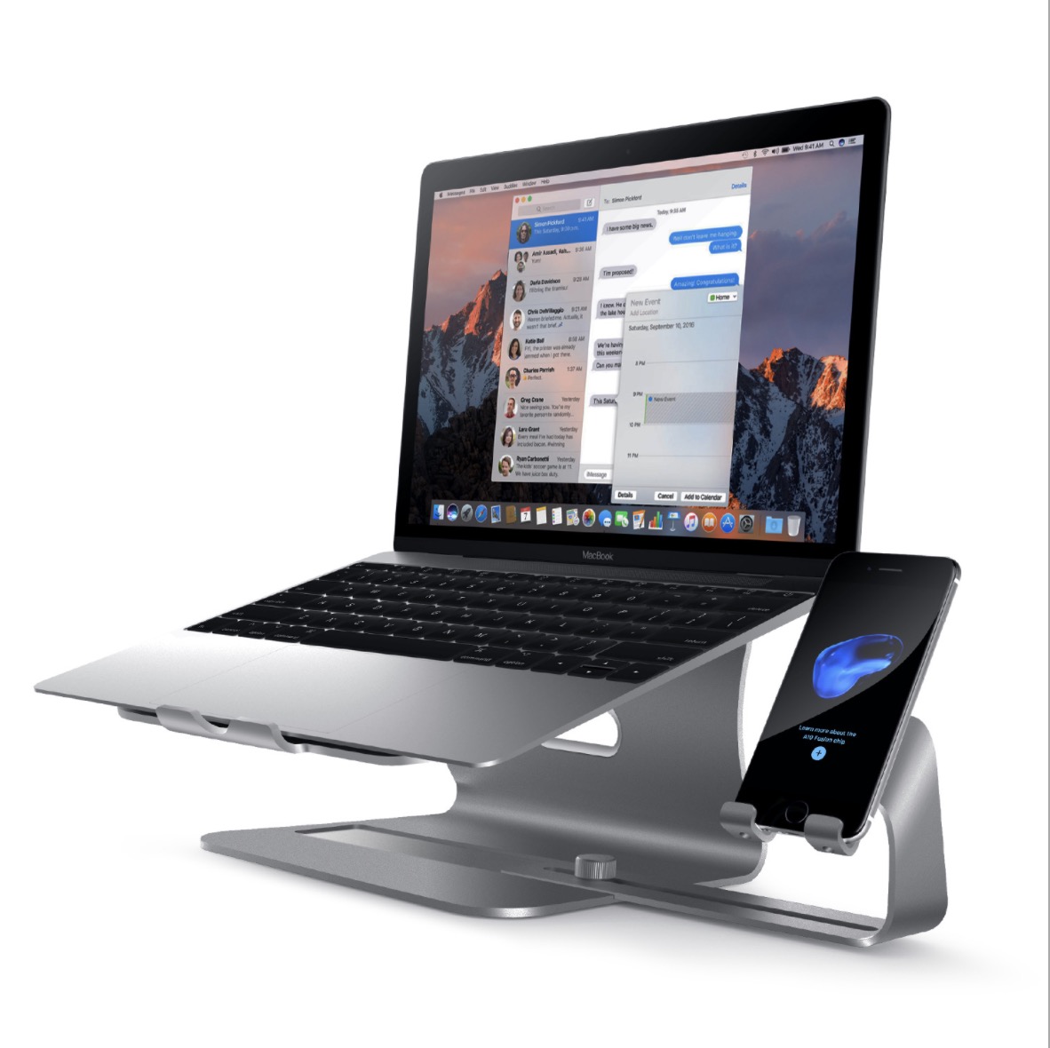 Smart Store Đế giữ 2in1 Bestand nhôm nguyên khối