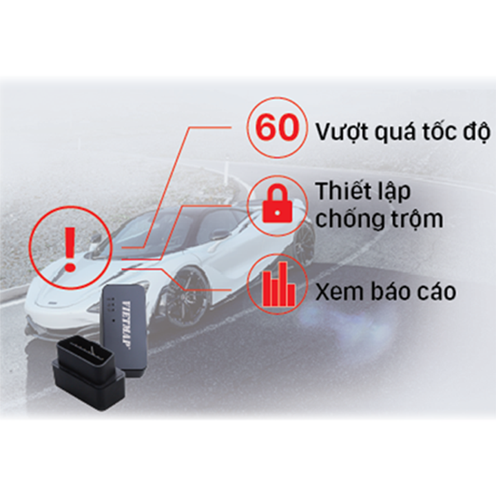 Thiết bị định vị ô tô VietMap OB01 - Điện Dân Dụng.
