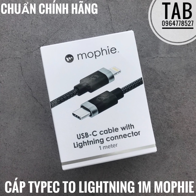 Cáp Mophie TypeC To Lightning 1m -