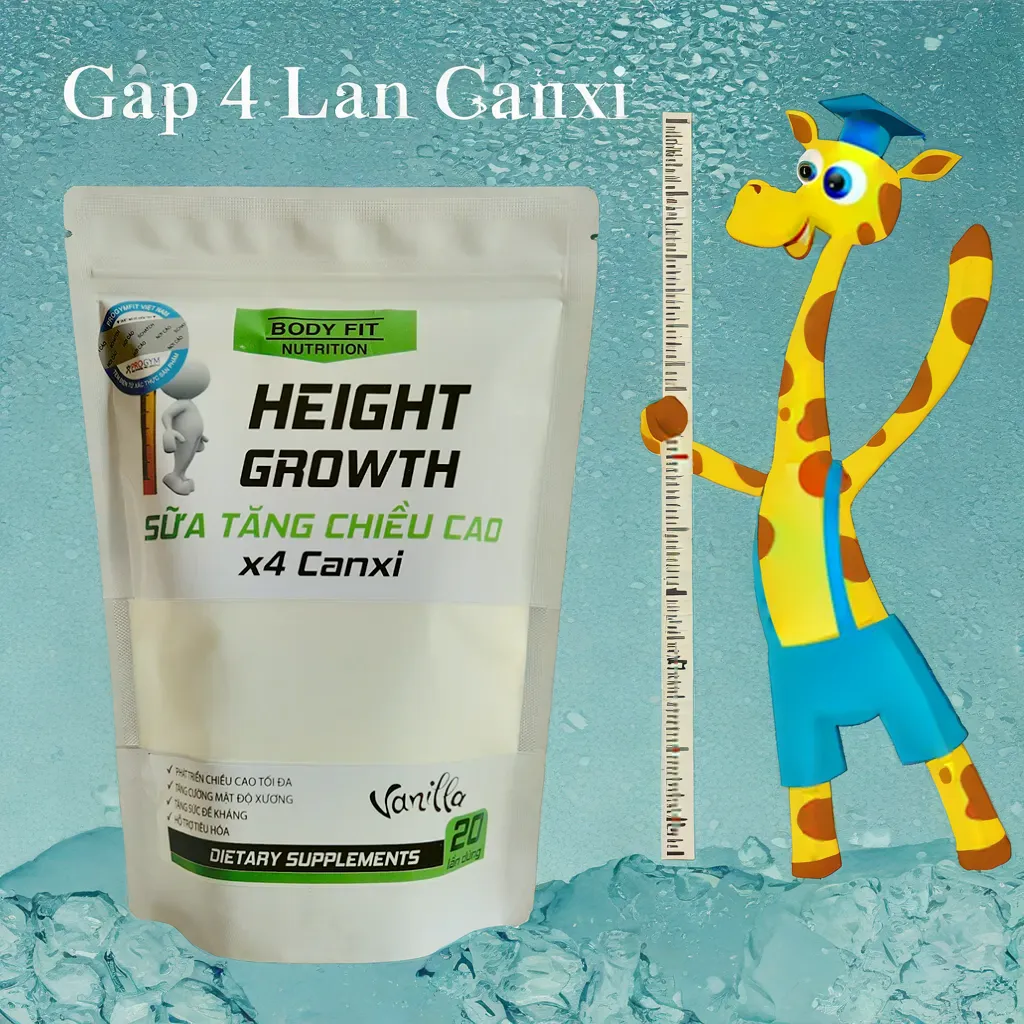 Sữa Tăng Chiều Cao Gấp 4 Lần Canxi HEIGHT GROWTH