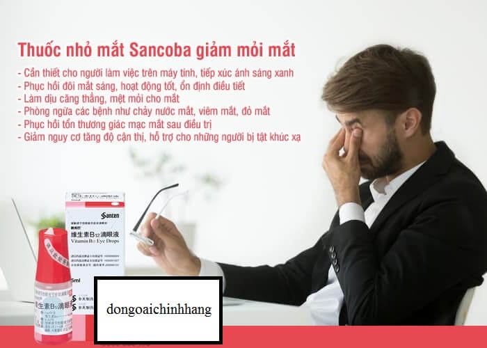 Nước Nhỏ Mắt  Sancoba 5ml Nhật Bản