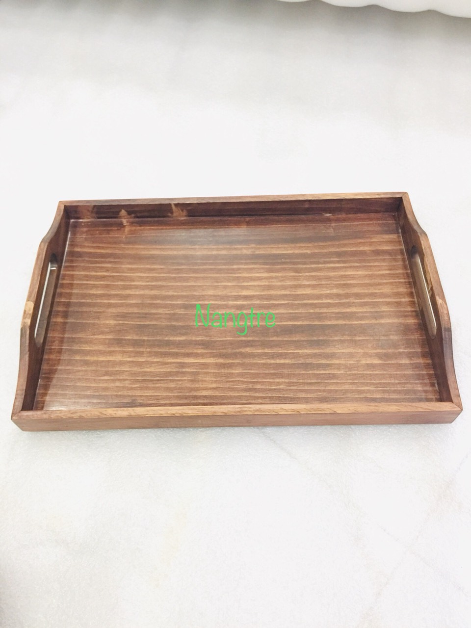 Khay gỗ chữ nhật đựng đồ