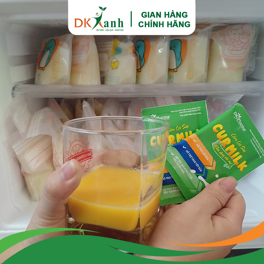 Cốm lợi sữa Curmilk - DK Pharma (hộp 20 gói)