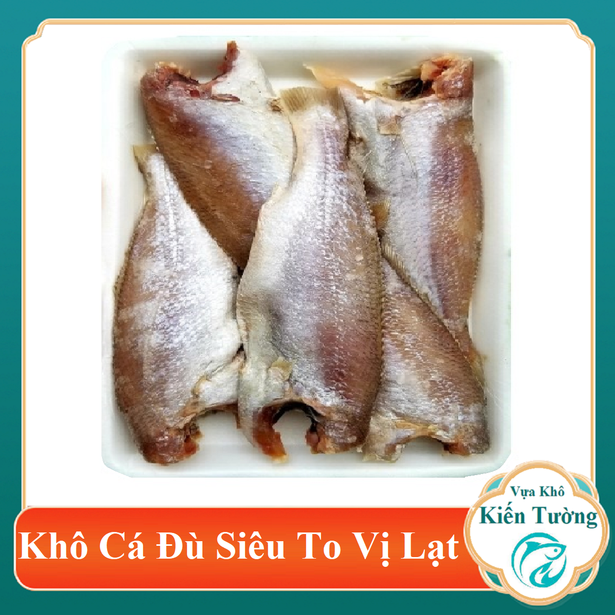 Khô cá đù lớn - khô cá đù to, vừa ăn, dễ chế biến- vựa khô kiến tường