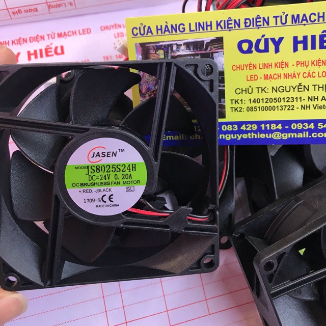 Hot-quạt gió 24v 8x8