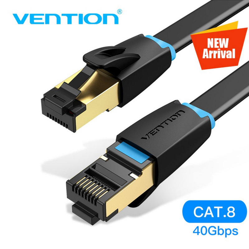 Bảng giá [Chính hãng phân phối]Dây cáp mạng CAT8 SSTP Ethernet/RJ45 40Gbps Siêu Tốc Độ dài 1m đến 5m Vention Phong Vũ